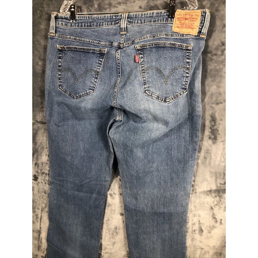 Levi's 518 Super Low JR Size 19 Denim Blue Jeans Cotton Blend Boot Cut - Picture 10 of 15